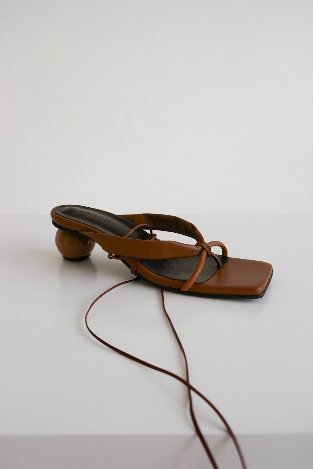 ANTHÈSE Rocher strap sandal, mix brown (10%)