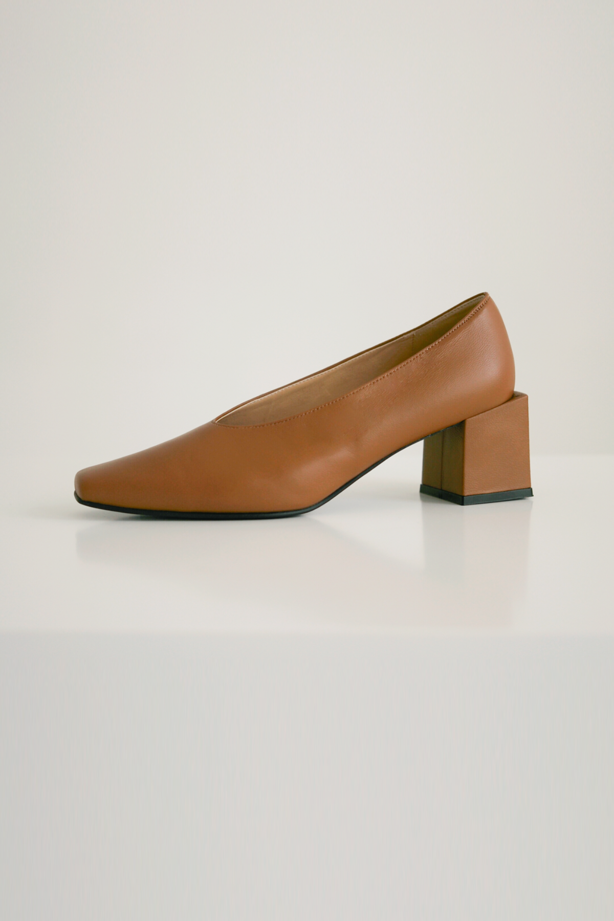 ANTHÈSE venica square middle heel, camel (40%)당일발송